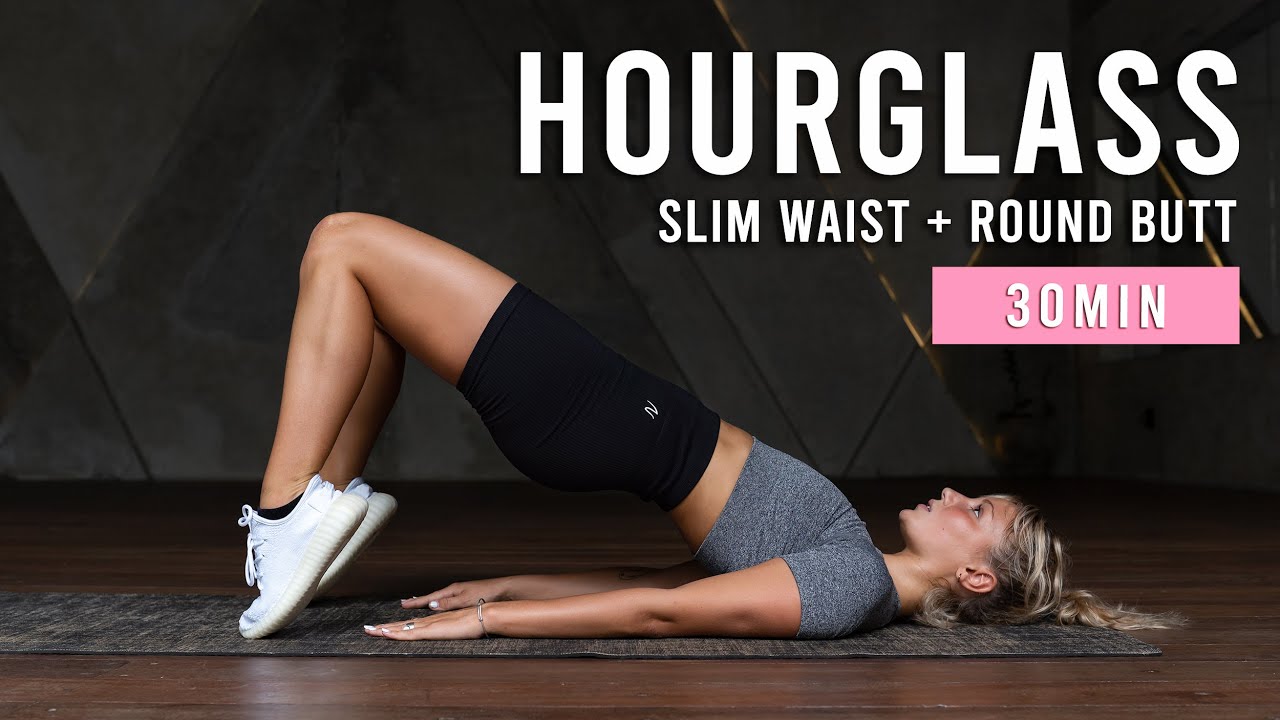 Slim Waist & Round Butt Workout | 30 Min At Home Hourglass Challenge