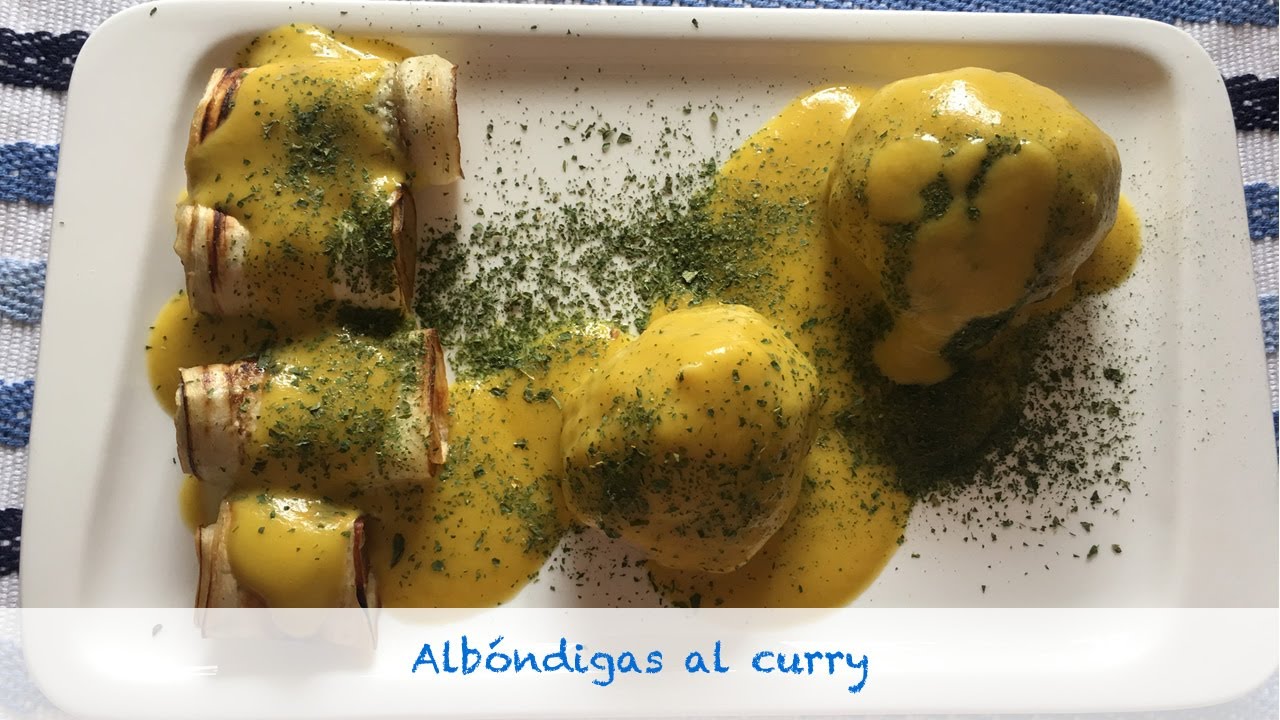 Albóndigas con curry en Thermomix