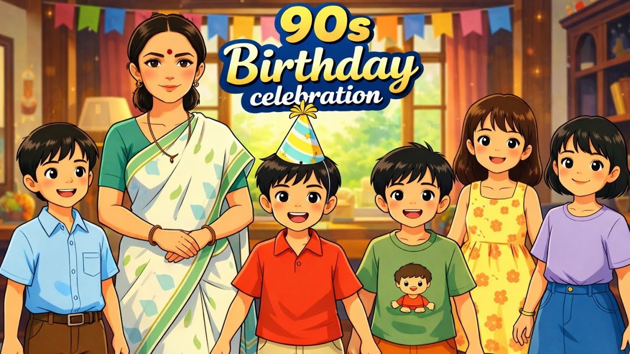 1990s Birthday Celebration | Ghibli-Style ASMR Nostalgia l Studio Ghibli style asmr 90s birthday 