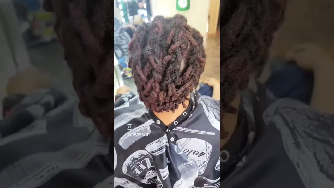 Crochet over locs.  #shorts #crochethairstyles #crochetbraids #youtubeshorts
