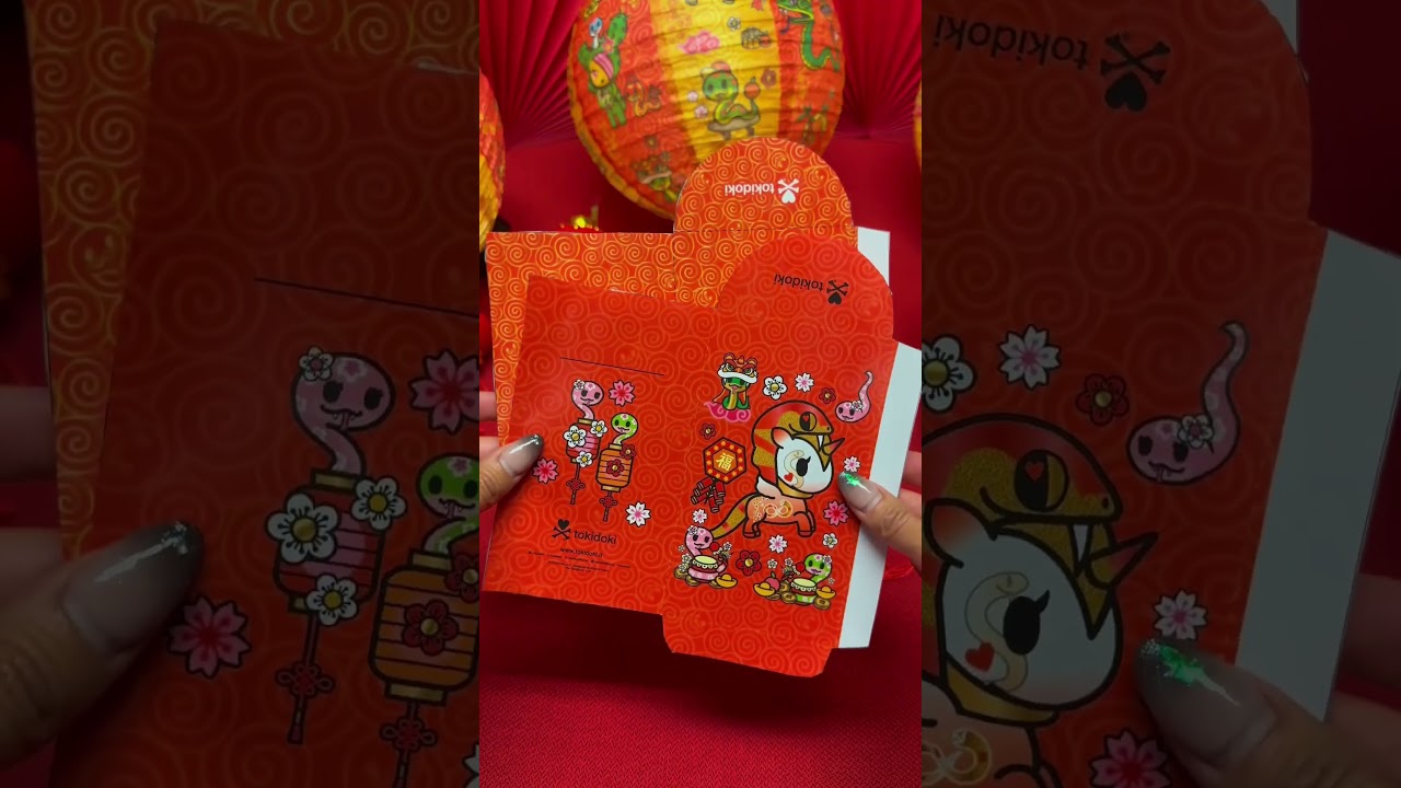 Bring the #LunarNewYear vibes to life with these fun and festive #tokidoki red envelopes!