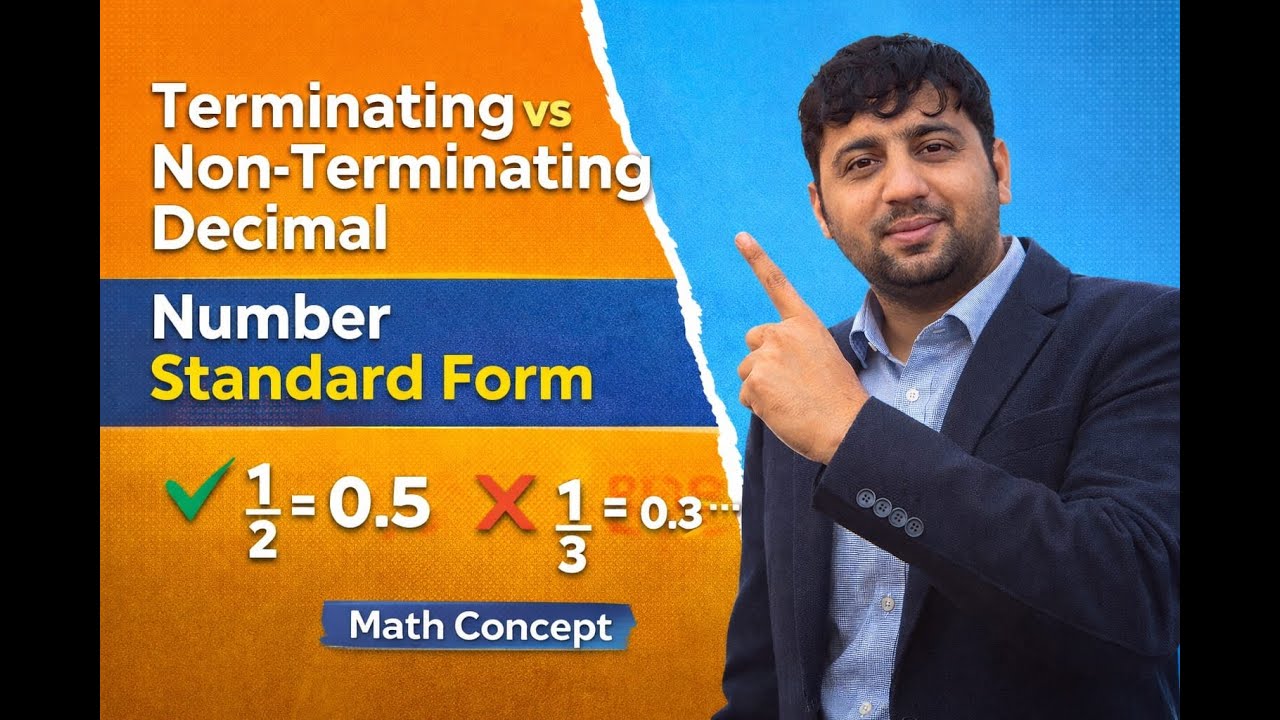 class 4 Terminating & Non-Terminating Decimal | Number System Complete Class | Maths class