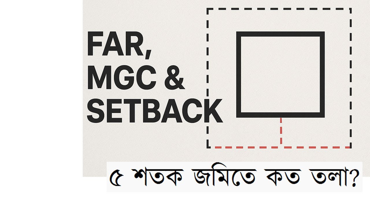 Building Construction Rules in Bangladesh | FAR, MGC, Setback Explained with Excel Calculator