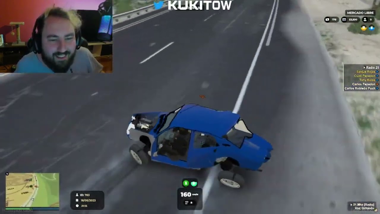 kukitow juega al GTA ROLEPLAY (kilombo rp) con kur