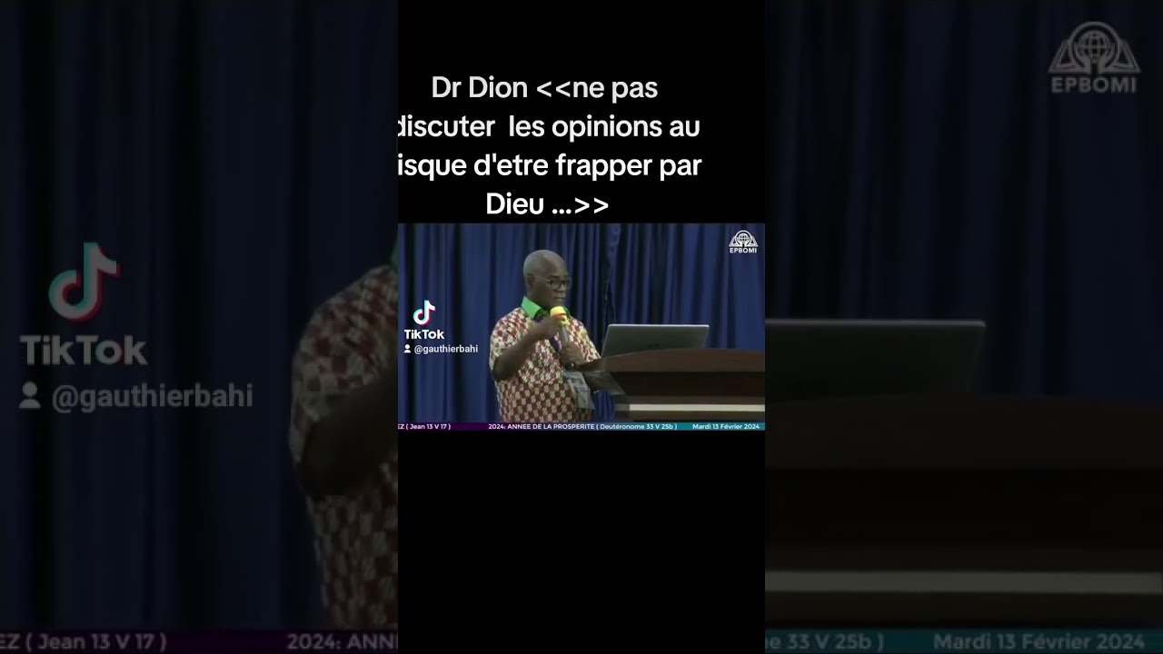 Dr Dion yaye Robert  conseil de pas juger  ...