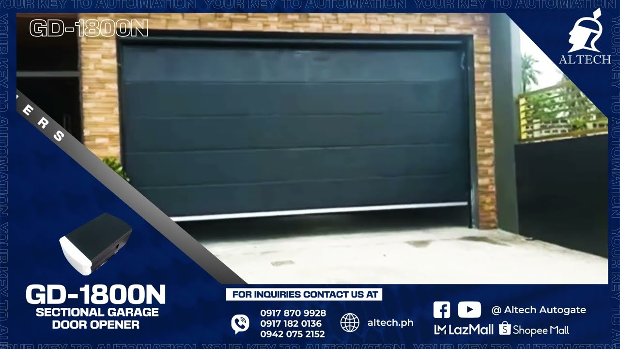 GD-1800N Automatic Sectional Garage Door Opener | FILIPINO AUTOMATIC GARAGE DOOR