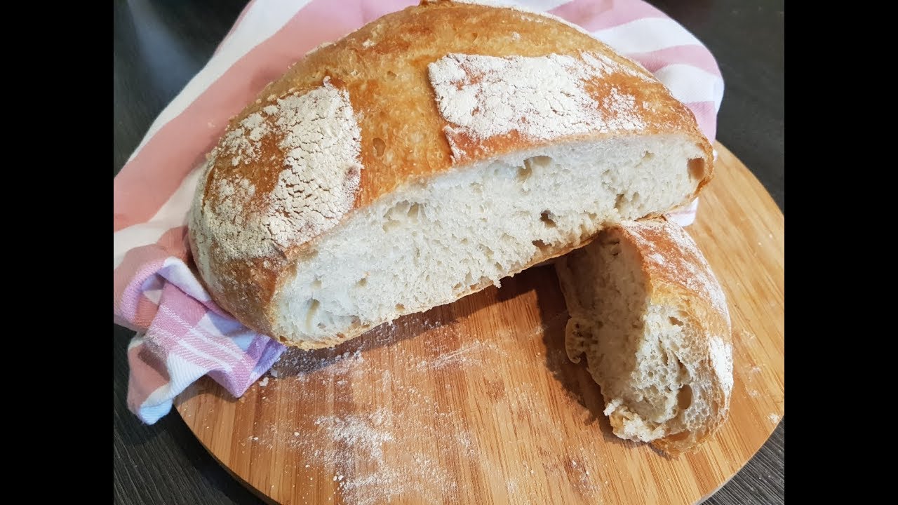 Weißbrot ohne Kneten / geht über Nacht / super lecker/ luftig/ aromatisch/ Ukusni hleb