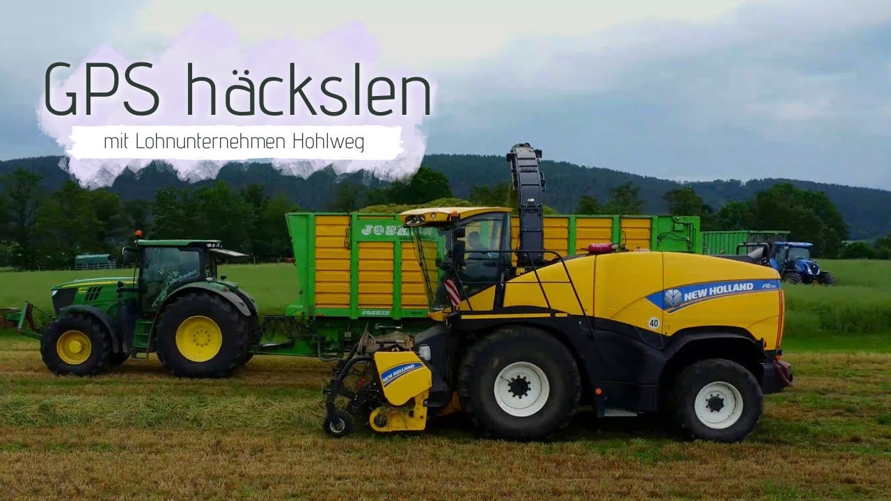 GPS häckseln mit Lohnunternehmen Hohlweg I Agrarvideos Oberfranken