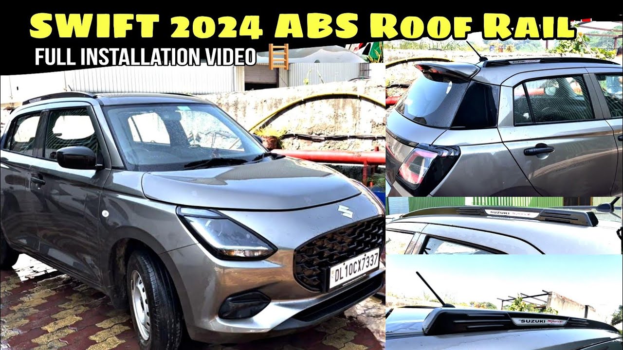 Swift 2024 All Modified accessories ‼️Abs Roof Rail Black ♨️