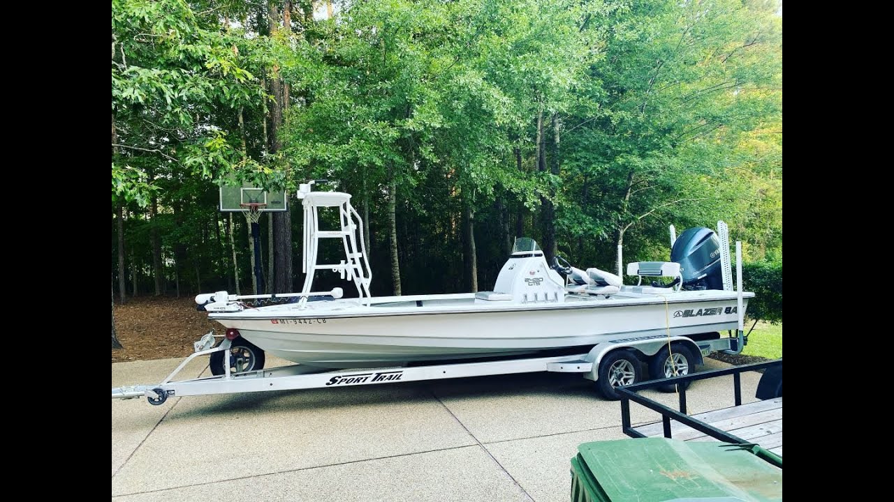 2019 Blazer Bay 2420GTS Yamaha 300 with Bimini, Redfish Tower, Power Poles 289 hours Walk Through