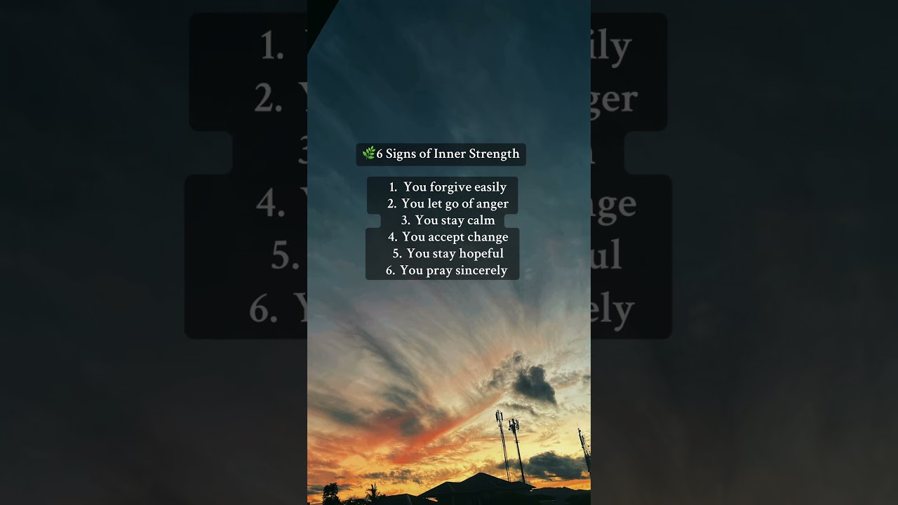 🌿 6 Signs of inner strength #youtubeshorts #quotes #dailyquotedose #motivation