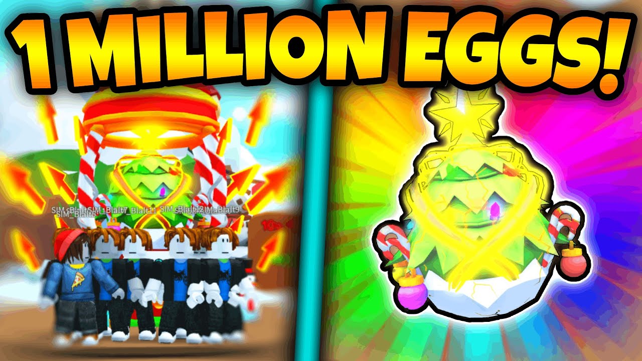 Hatching a MILLION Christmas Event Eggs For EVERY SECRET in Tap Simulator!