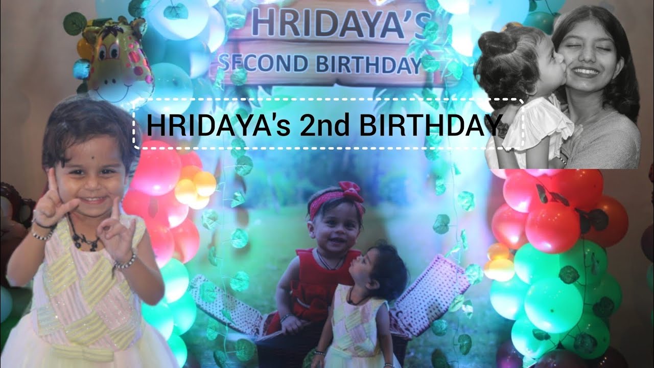 Hridu's second birthday vlog | jungle theme decoration | FULL masti ani मजा | #sharksea 