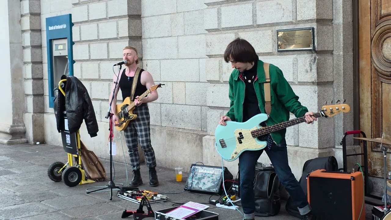 Dublin-Based Irish Rocker Aaron Bowden And His Band Perform 