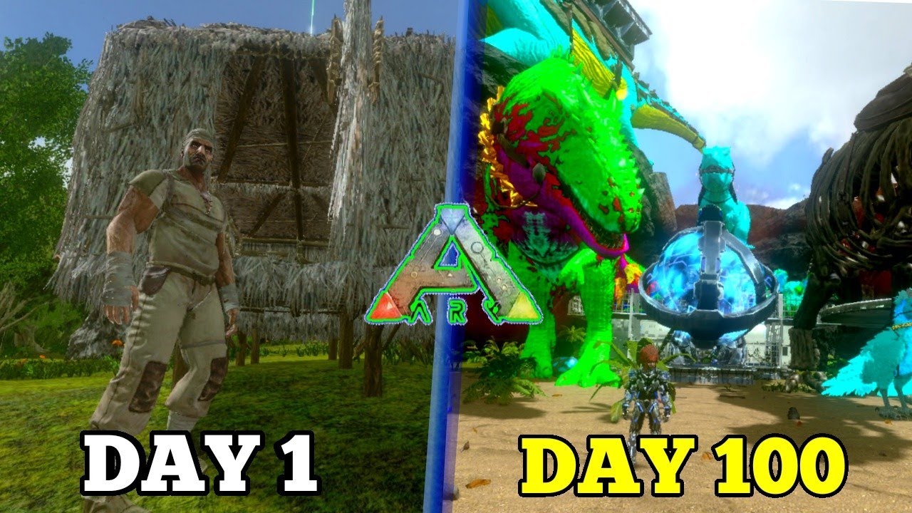 SURVIVING 100 DAYS ARK MOBILE HARDCORE -EP2 DAY 10 TO 20 (DIA 10 AO DIA 20)