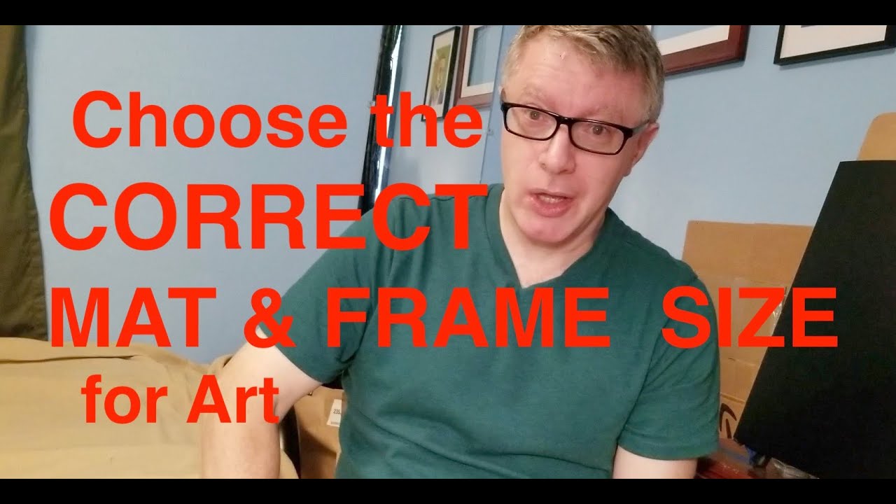 How to Choose the CORRECT MAT & FRAME SIZE for Fine Art | AND 2 Pups Painting!