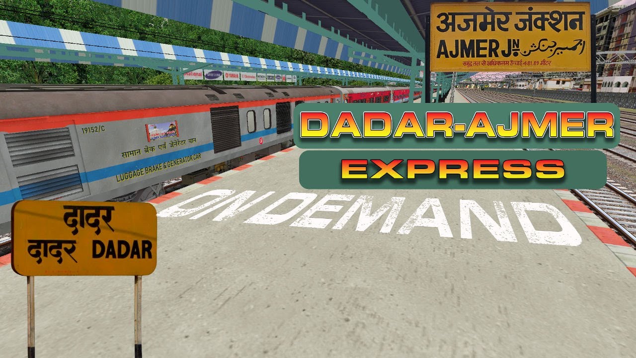 🔴 Live: 12989 Dadar - Ajmer Express Full Journey | High Speed Action | Train Simulator|BeingAftab