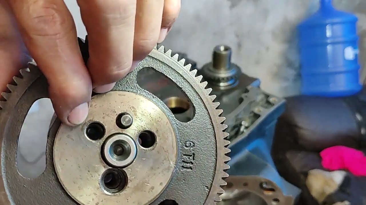 colocando comando , corrente de comando , engrenagem , tampa da distribuição blazer vortec