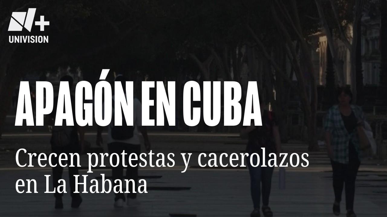 Protestas en varios lugares de La Habana por crisis eléctrica en Cuba