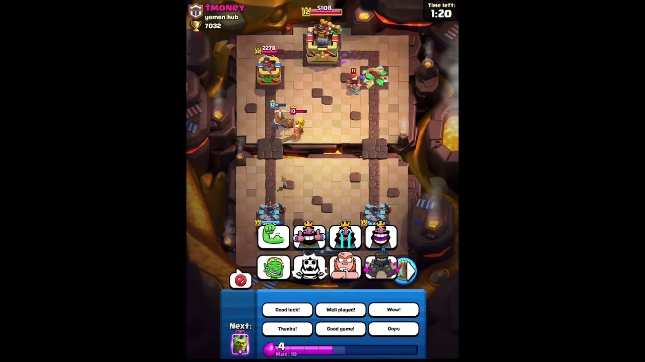 I play clash royale with 3 musketeer hogs deck