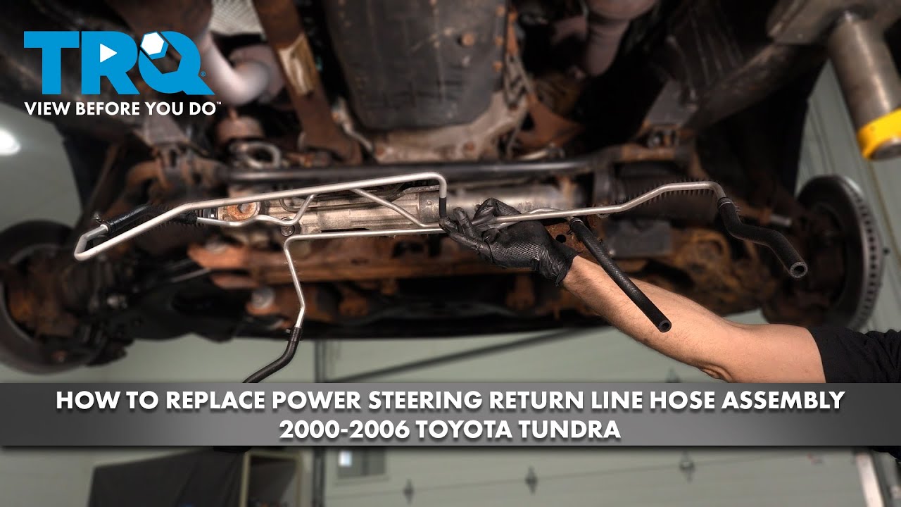 How to Replace Power Steering Return Line Hose Assembly 2000-2006 Toyota Tundra