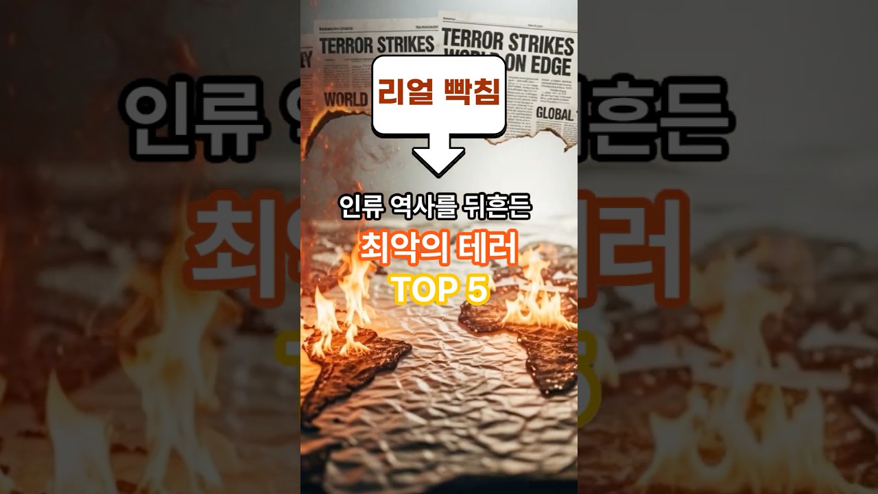 🌍 &ldquo;인류를 충격에 빠뜨린 최악의 테러 TOP5&rdquo;