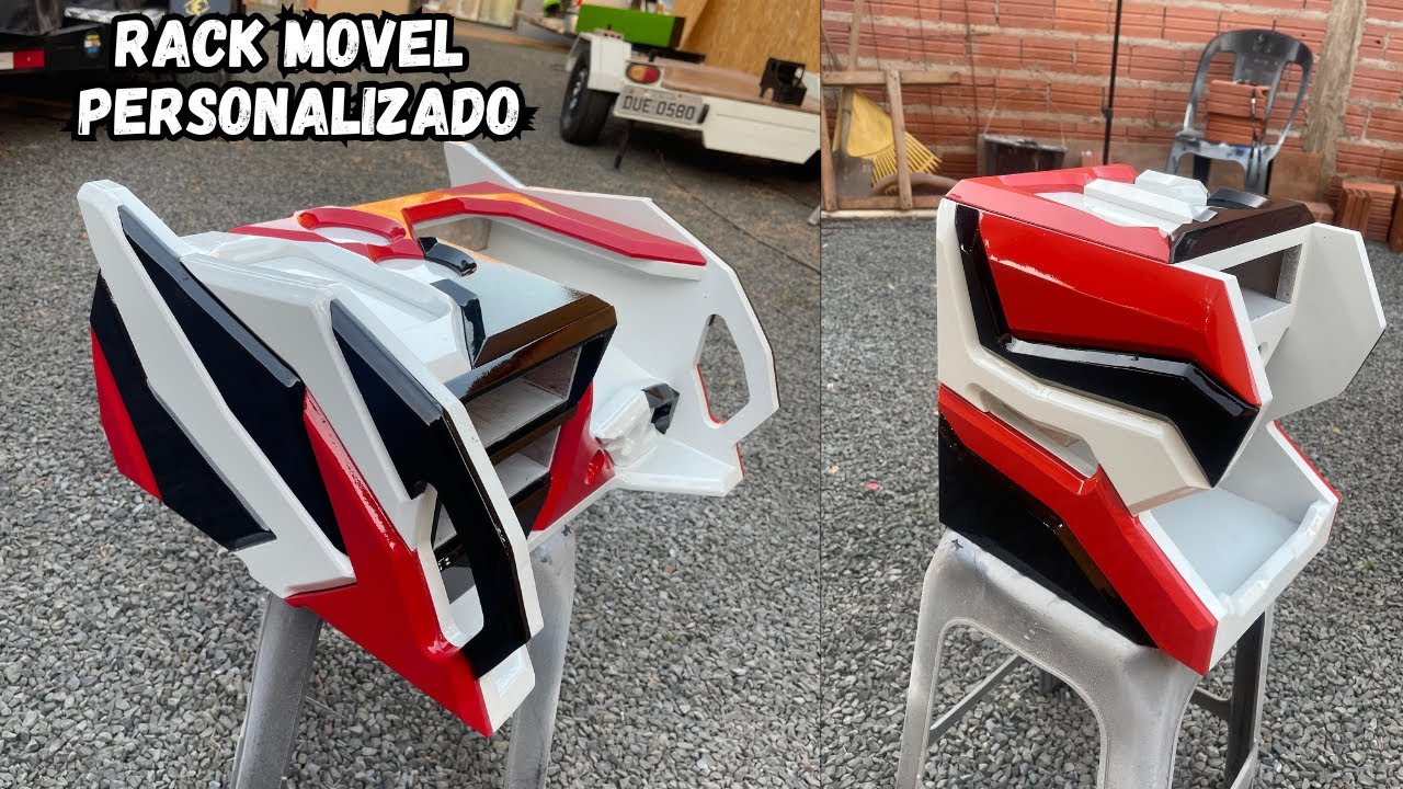 PINTURA LISA AUTOMOTIVA RACK MOVEL PARSONALIZADO SOM AUTOMOTIVO