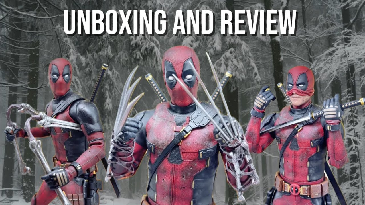 HOT TOYS BATTLE VERSION DEADPOOL UNBOXING & REVIEW