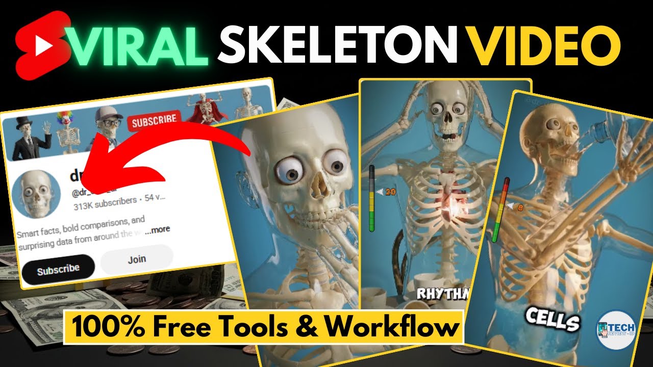Cara Bikin Video Skeleton Edukasi VIRAL Pakai AI GRATIS (Mudah & Cepat!)