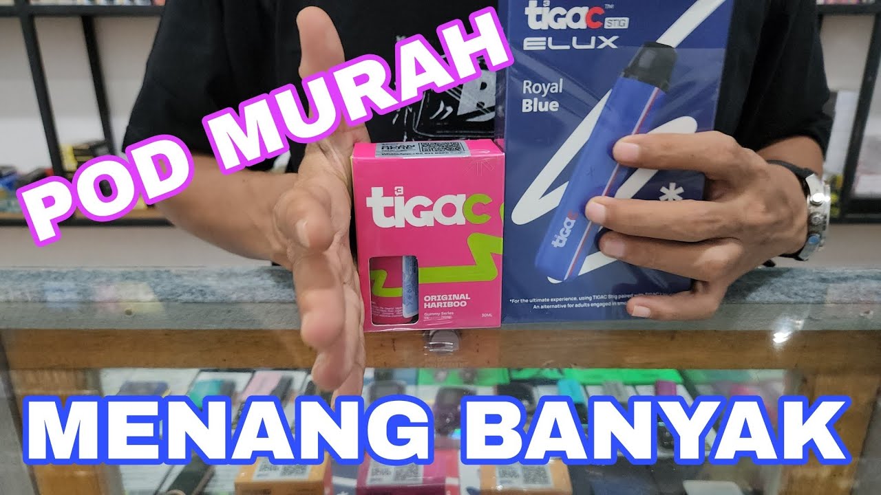 UNBOXING POD TIGAC STICK ELUX.. BUNDLING LIQUID 30ML