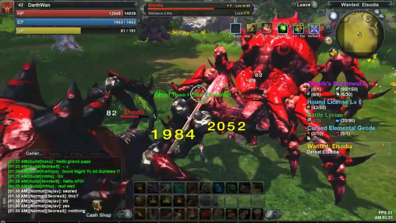 Raiderz Global: HH4 Wanted - Defeat Elsodia (Berserker)