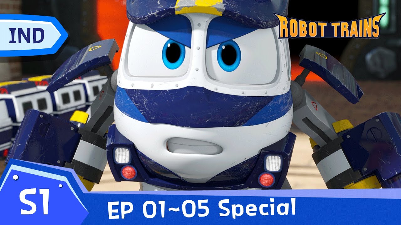 Robot Trains | EP01~EP05 (60 mins) | SPECIAL FULL EDISODE COMPLIATION | Bahasa Indonesia
