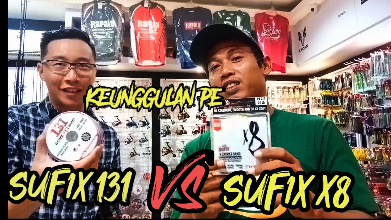 Memilih senar pe yang tepat buat mancing || sufix X8 vs sufix 131 Agus Atoy