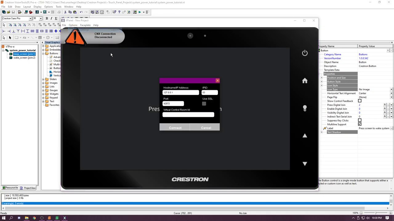 Crestron Simpl System Power Tutorial RMC3