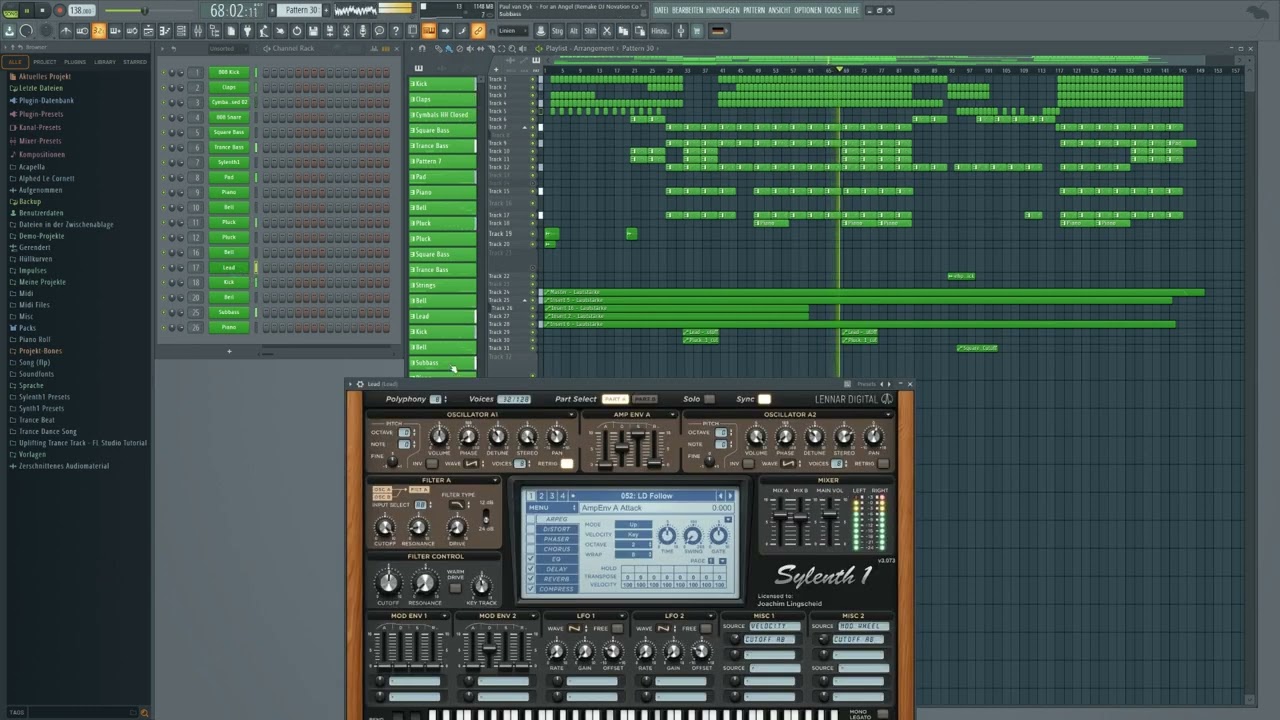 Paul van Dyk - For an Angel (Instrumental)  Remake Lingscheid