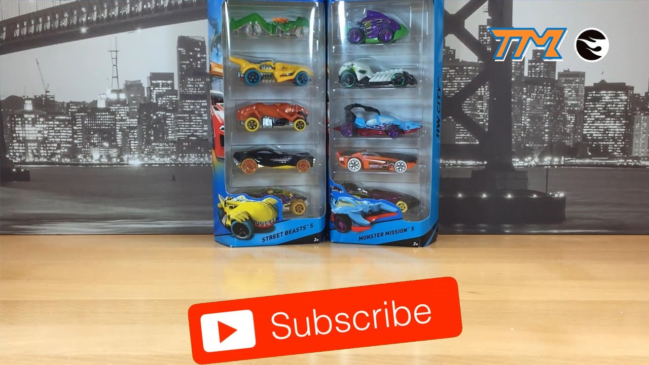 Unboxing Street Beast & Monster Mission 5-Pack || Collecting Hot Wheels in Mexico