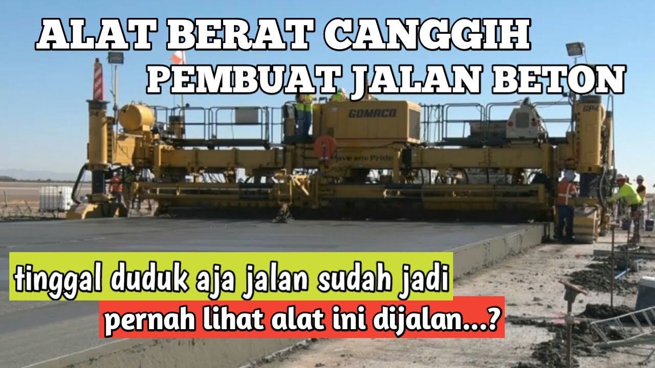 Mengenal Alat Berat Rigid Pavement Wirtgen SP500 dan G&Z S600