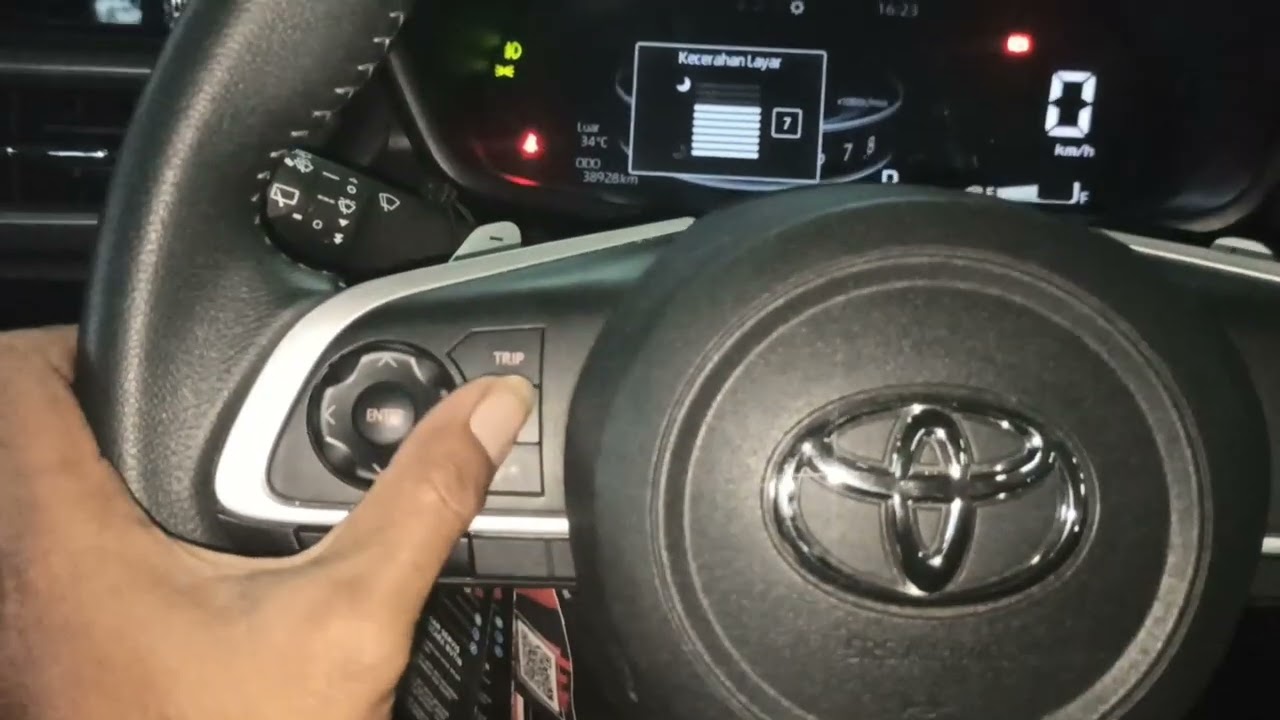 MID Toyota Raize , informasi, setting, dan penggunaan