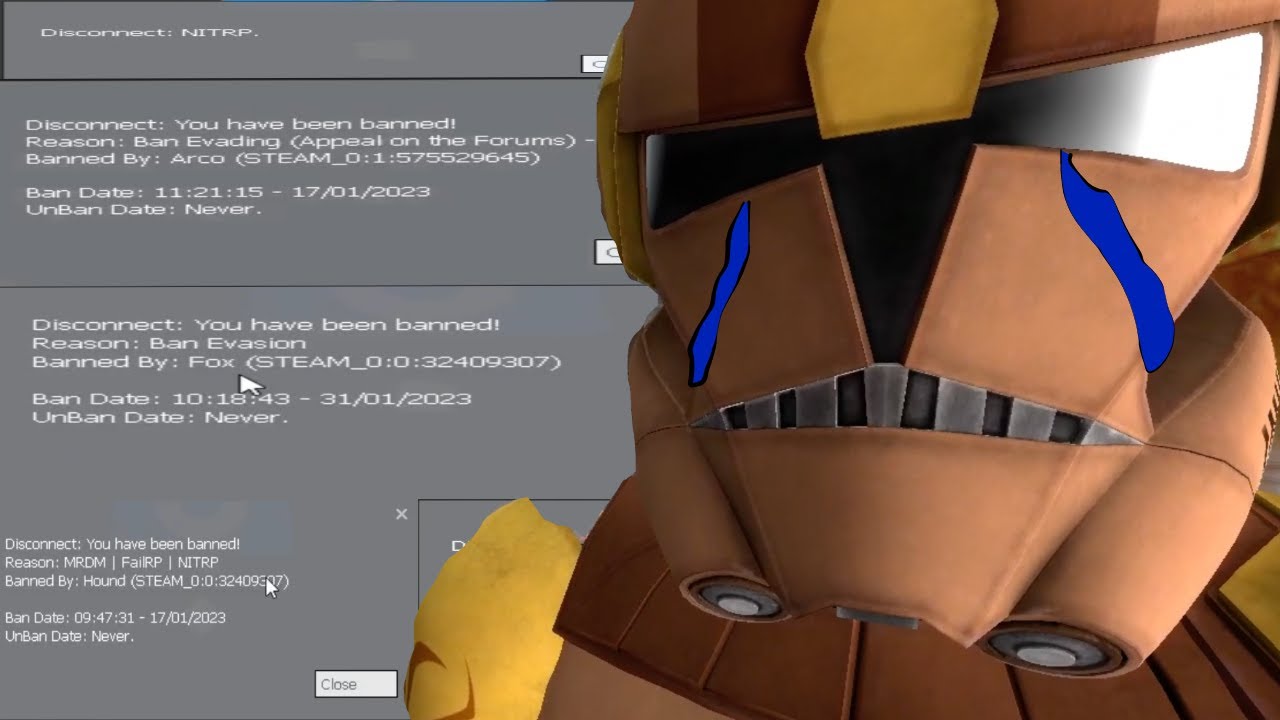 Перма забанен за троллинг Salty Roleplayers Gmod Gateway Gaming Star Wars Rp
