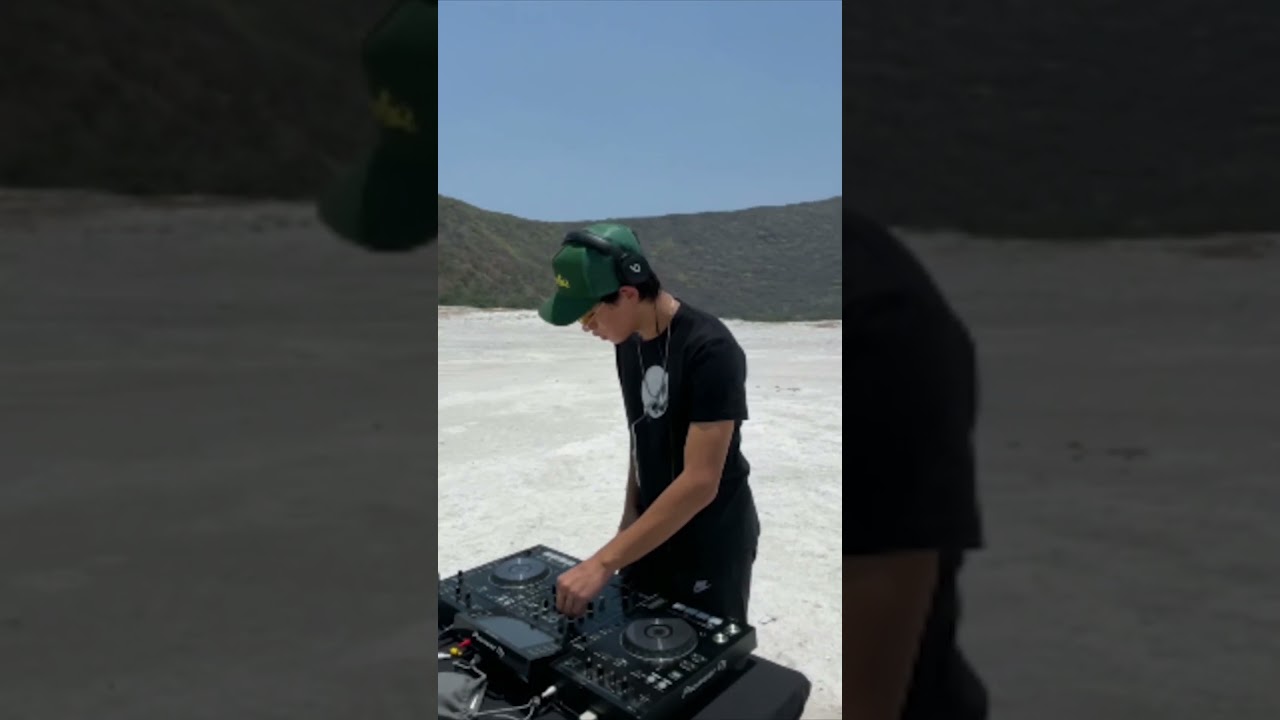 RAVE EN UN CRATER!  #dj #melodichouse