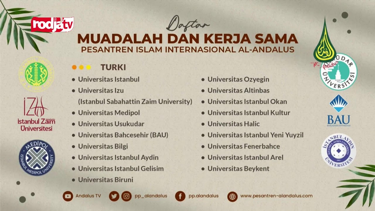 [LIVE] Talkshow PSB Pesantren Islam Internasional Al-Andalus Jonggol, TA. 2026-2027