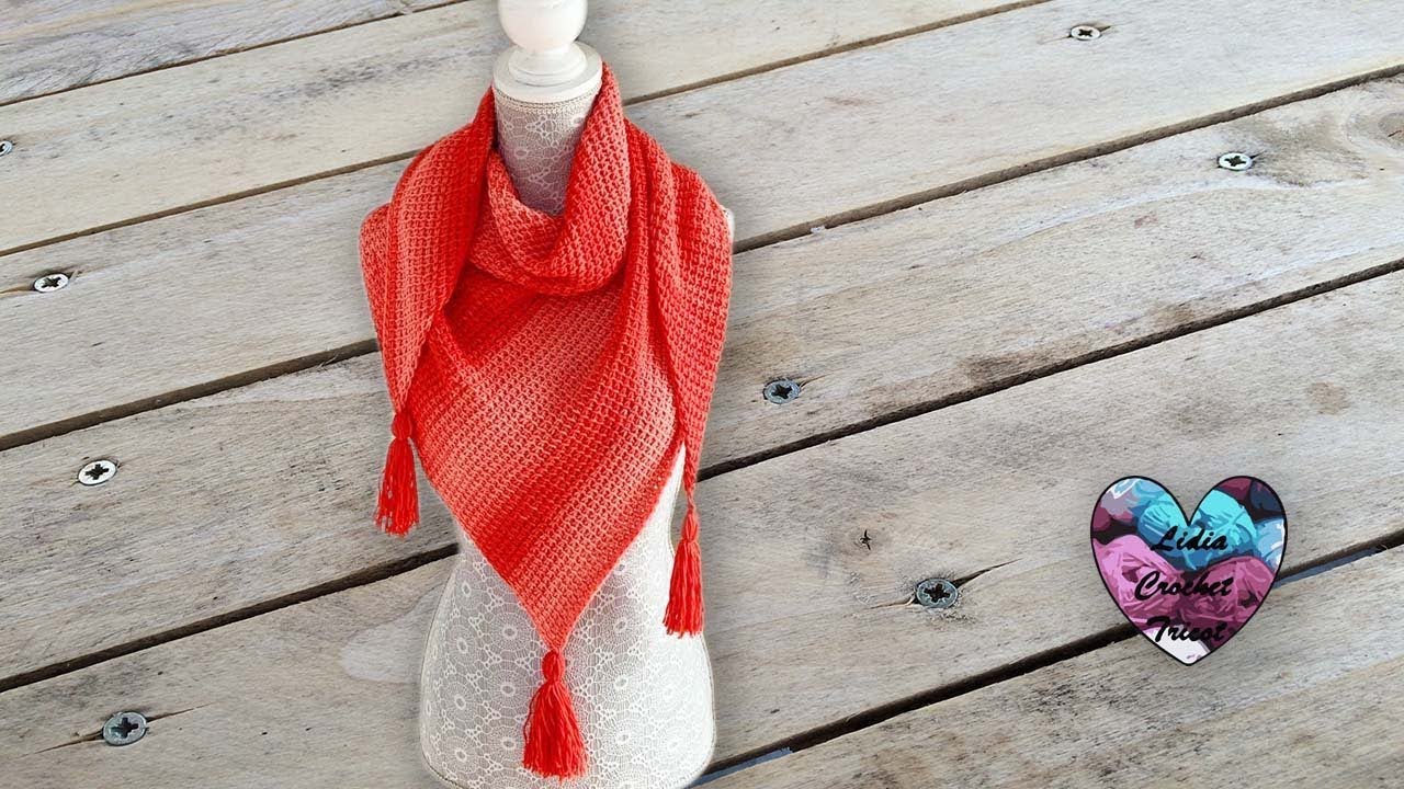 Châle Crochet Tunisien Facile! 
