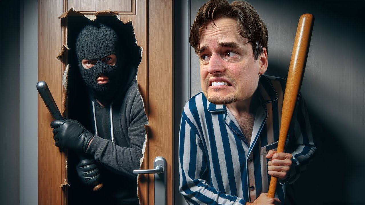 Er word ingebroken terwijl je thuis bent, wat doe je?