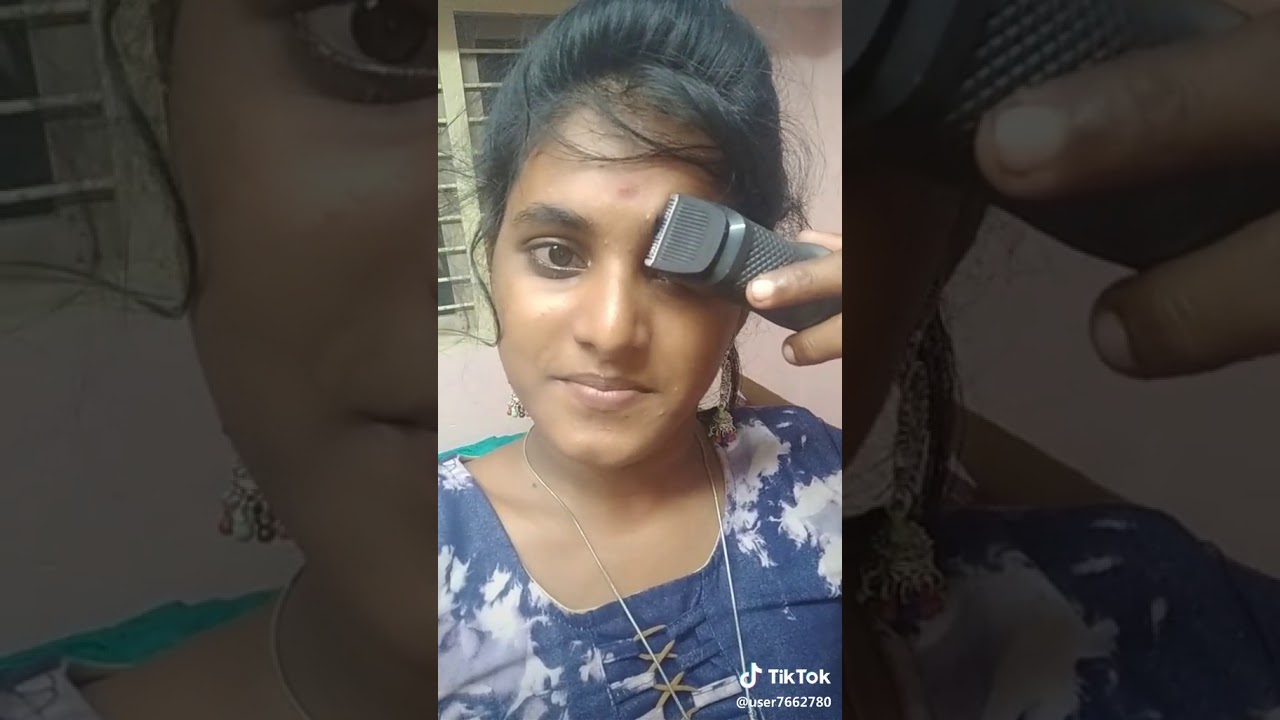 Indian Girl Eyebrows shaving