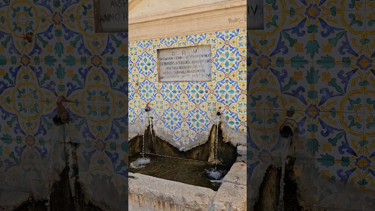 Altofonte Palermo ⛲️ #palermo #sicilia #Sicily #sicilian #fountain #oldtown #oldcity #travel #fun