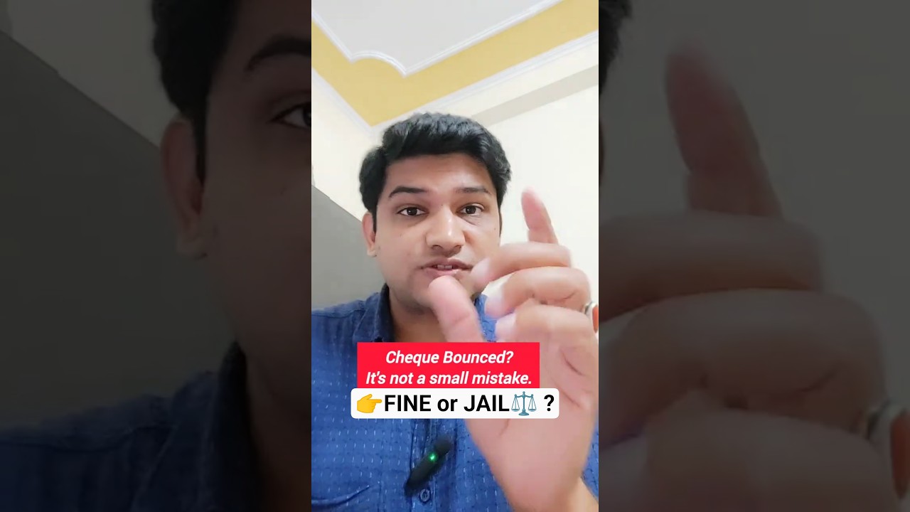cheque bounce=jail? #chequebounce #section138 #legaltips #shorts #facts