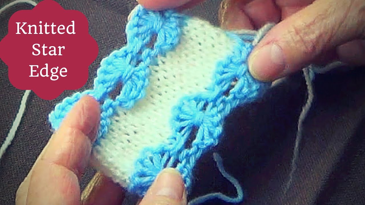 Knitted Star Edge -Knitting Edging