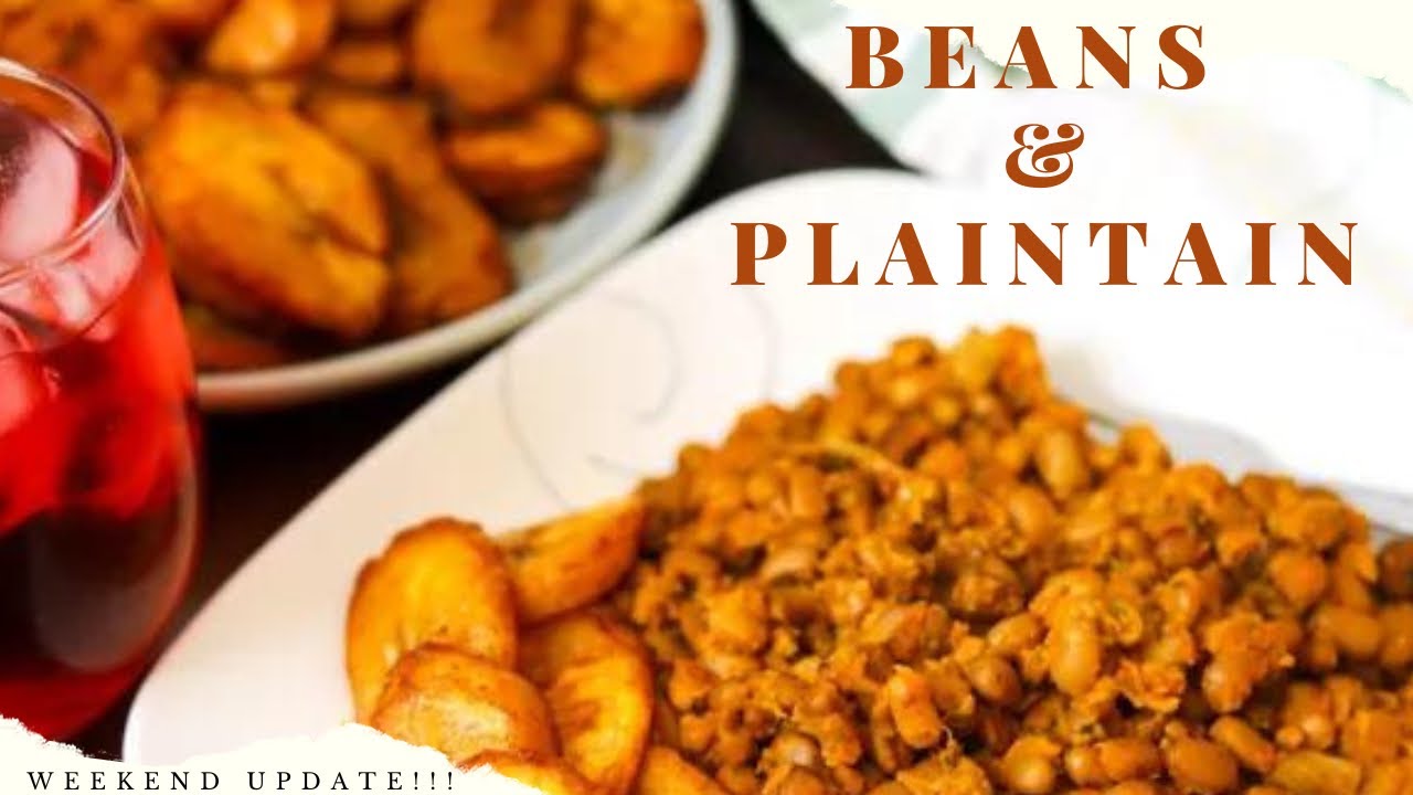 HOW TO MAKE ￼BEANS & SWEET PLANTAIN USING ONLY 5 INGREDIENTS || NIGERIA MAMA’s WEEKEND RECIPE🤤👌