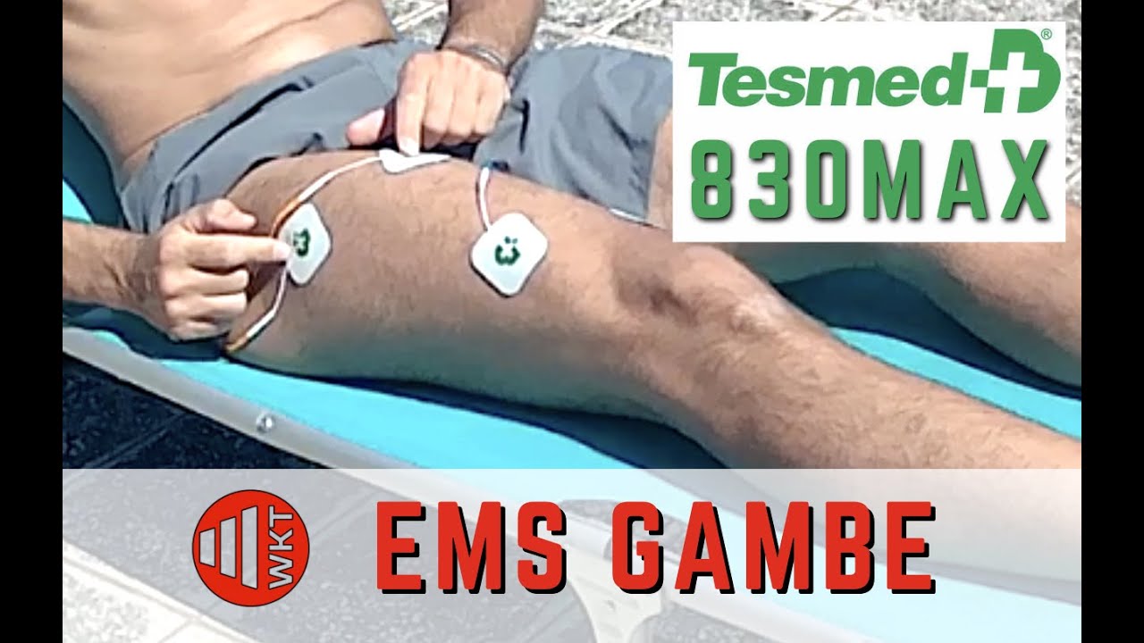 POSIZIONE ELETTRODI QUADRICIPITE: Tesmed 830 Max