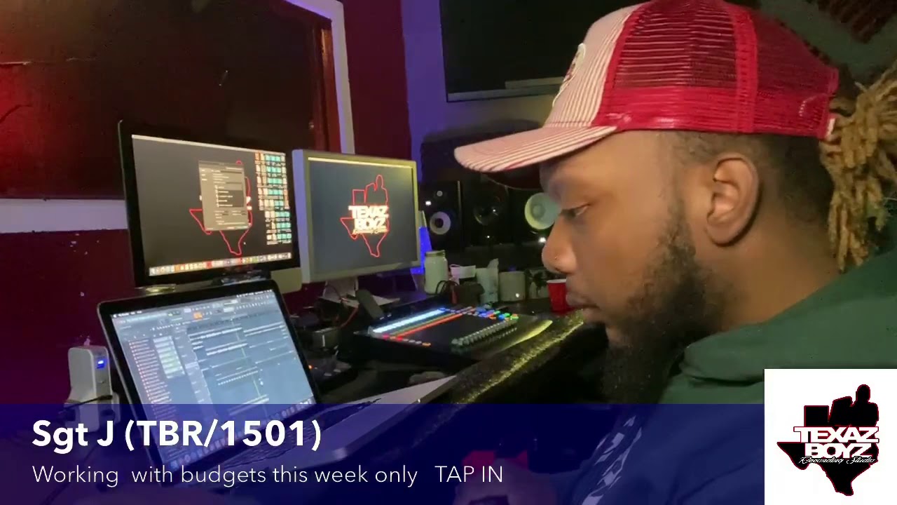 Sgt J working on beats at #TBRStudio